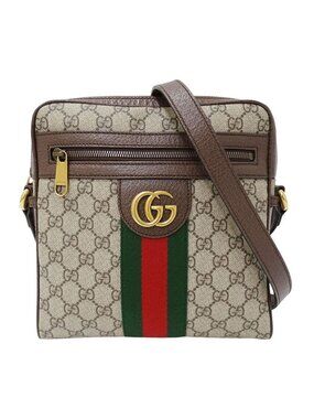 Gucci Shoulder Bag Ophidia GG Supreme Canvas Small Beige Crossbody Logo Going